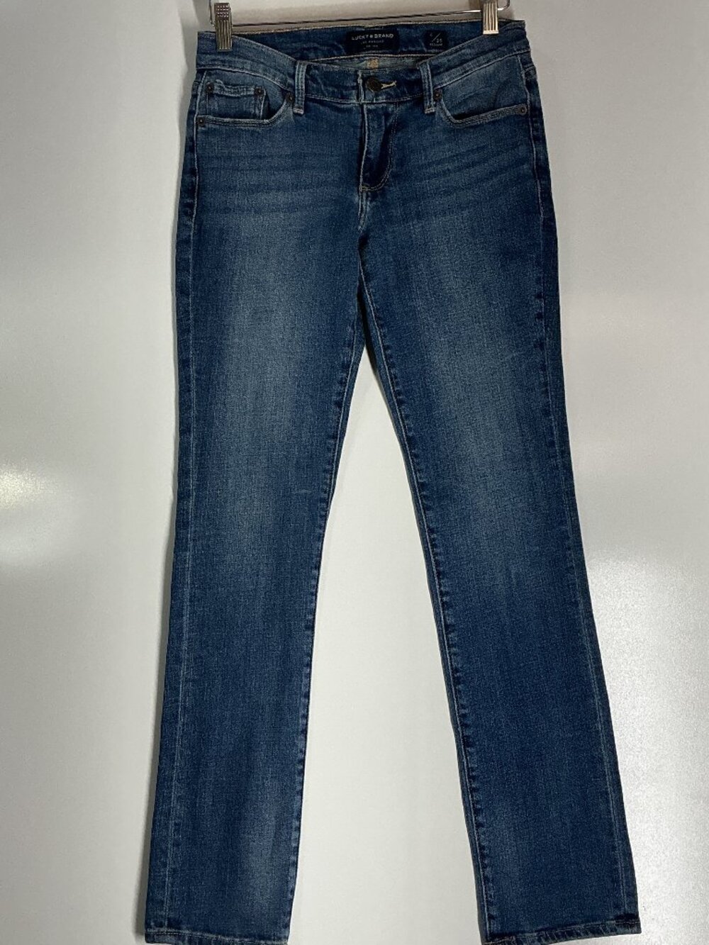 Lucky Brand Sweet Straight Mid Rise Jeans Women 0/25 Regular Blue Denim